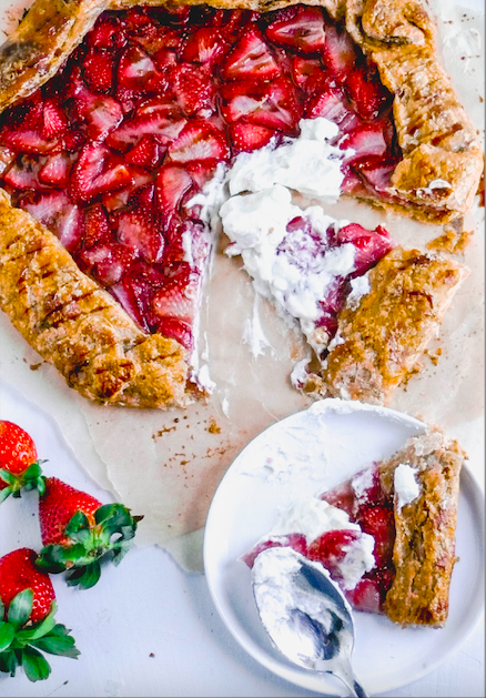 Styled Whole Wheat Fruit Galette