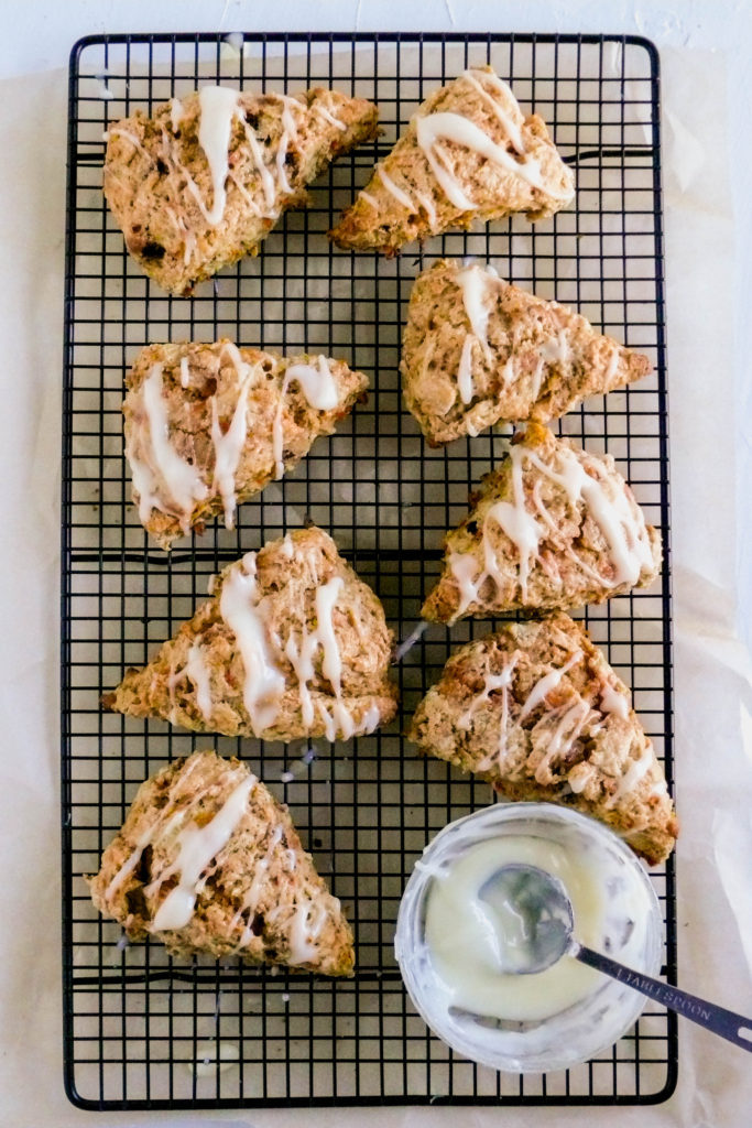 Finished carrot cake scones