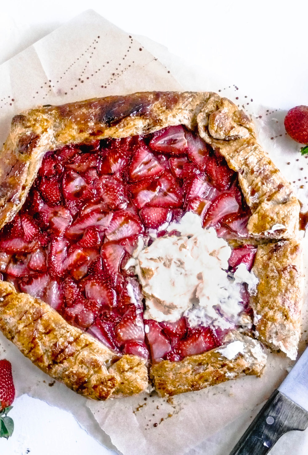 Final Whole Wheat Strawberry Balsamic Galette