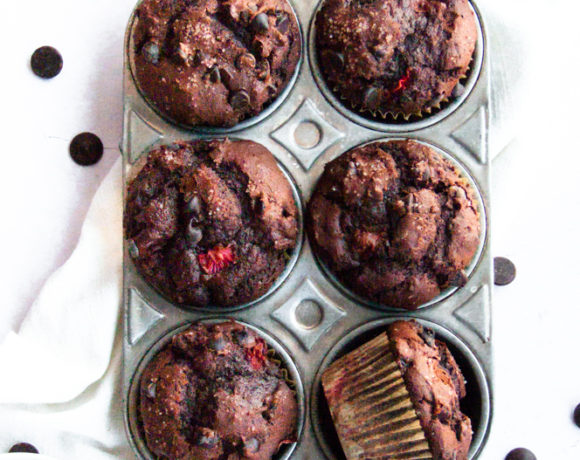 Chocolate Strawberry Muffins