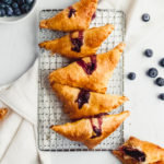 Lemon Blueberry Turnovers laid out