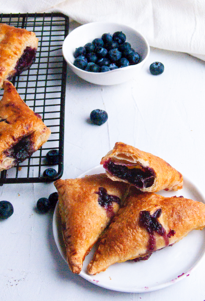 Inside of Blueberry Turnovers