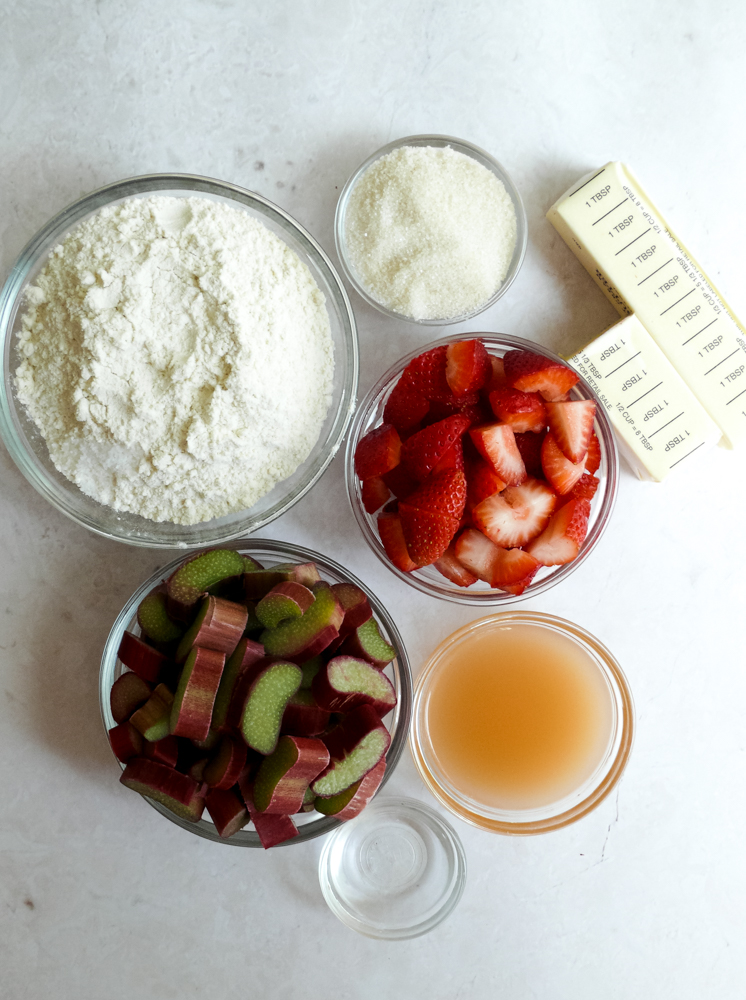 Strawberry Rhubarb Hand Pies Ingredients